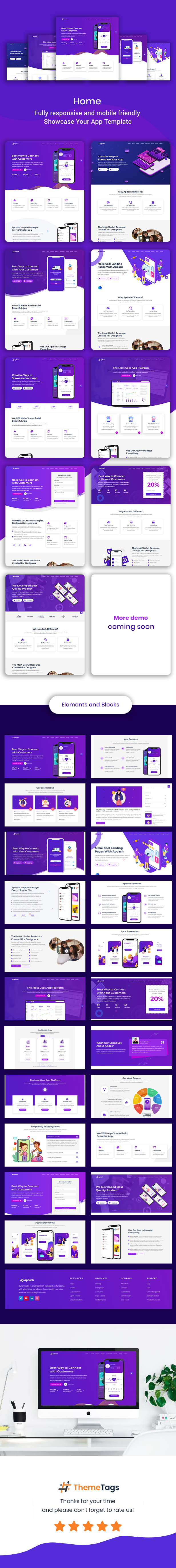 Apdash - App Landing Page React Template